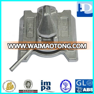 Marine Container Lashing Part Dovetail Twistlock / Bottom Twistlock