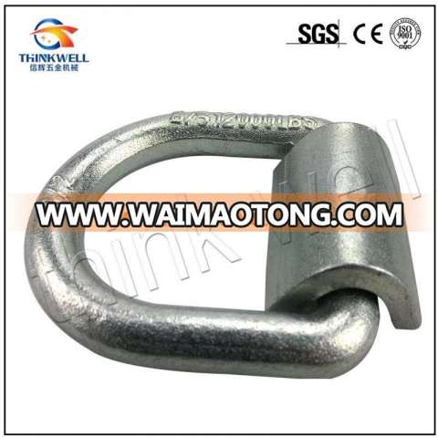 Drop Forged Alloy Steel Galvanized Lashing D Ring with Bracket