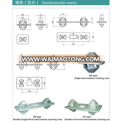 Container Double Bottom Stacking Cones